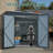 Outdoor Storage Shed With Lockable Double Doors (Without Floors)