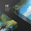 «Coastal Beach Tropical Blue Waters» par Palms, art sur toile-101090565-101090566