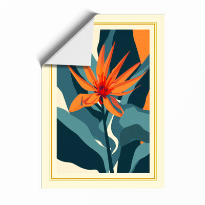 Geometric Bloom Art Deco - Framed Print