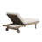 Saratoga Outdoor Teak Chaise Lounge Chair In Weathered Gray Pebble-123103183