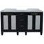 Ensemble de meuble-lavabo double 61 "avec miroir Schreck-154694426