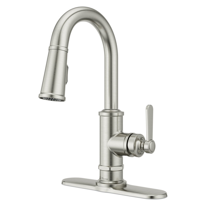 Pull Down Bar Faucet, Stainless Steel