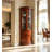 Fan Shaped Corner Wine Cabinet with Double Doors
