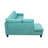 Velvet L-Shaped Sectional Left Hand Facing-97430000