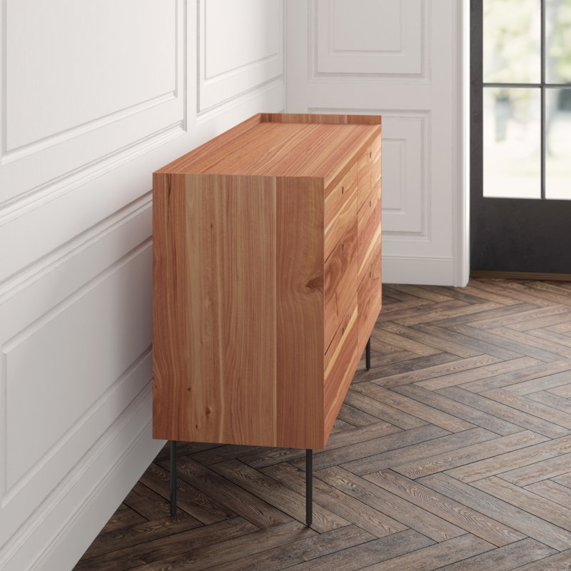 Peek 6 - Drawer Dresser, Rustic Walnut