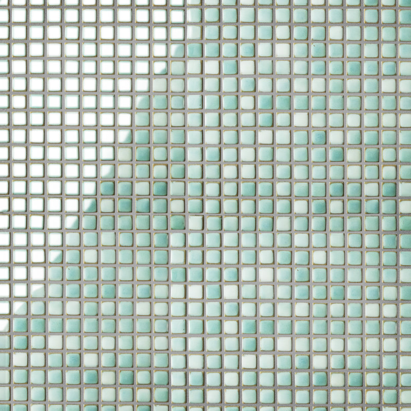 Hudson Edge 1" x 1" Porcelain Mosaic Tile, Green