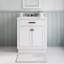 Meuble-lavabo simple 30 po avec plateau en marbre Darricka-133985174