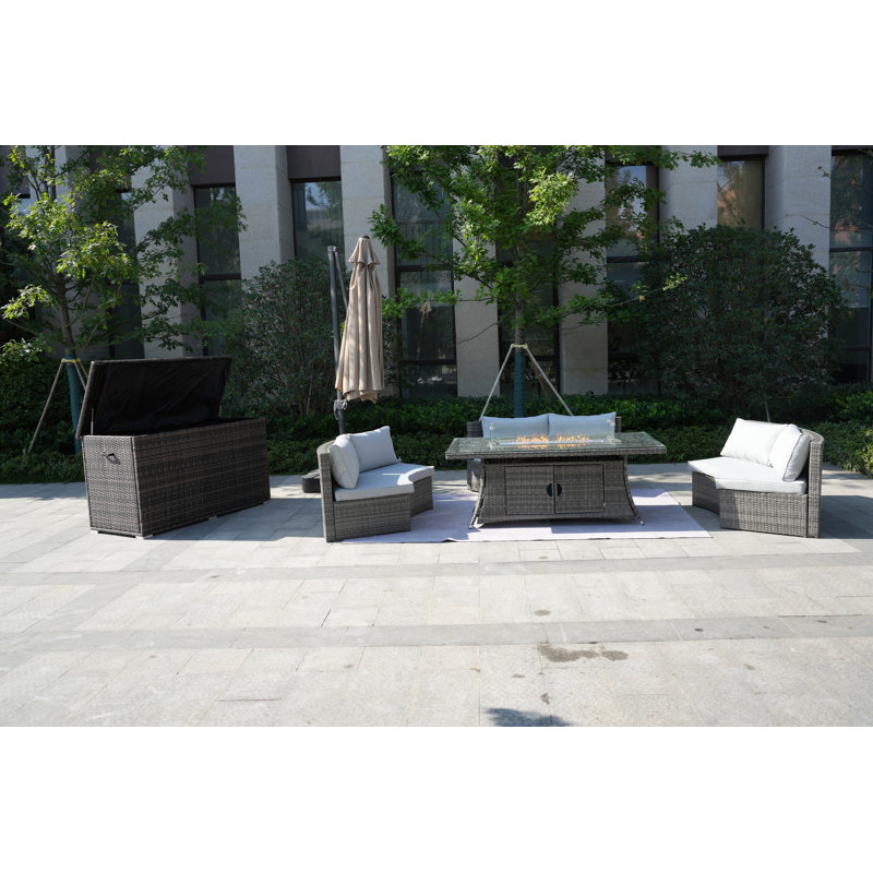 6 - Person Patio Conversation Set with Cushions