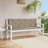 Garden Bench Cushion Set of 2 Taupe Oxford Fabric 100 Percent Polyester Outdoor Seating Cushions-1921456676-1921456686