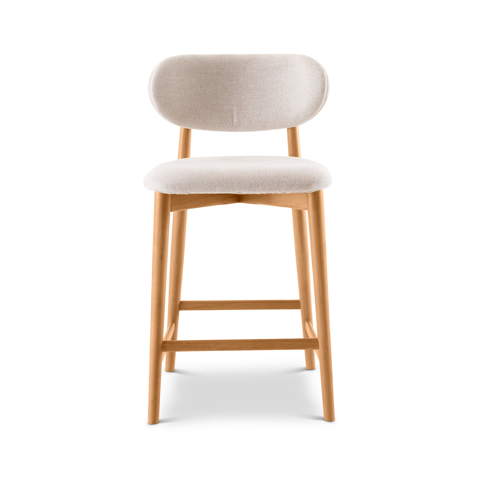 Lucia Bar/Counter Stool - Harvest Jute Seat - Ebano Frame, Counter Stool (26" Seat Height), Natural