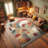 Ambesonne Modern Boho High Density Long Fiber Poly Threads Decorative Area Rug Carpet-97177382