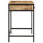 Solid Wood Top Metal Base Writing Desk