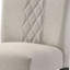 Ensemble de chaises d'appoint rembourrées beige et noir Dejia (ensemble de 2)