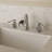 SoftStream Waterfall Brushed Nickel Widespread 3-Hole, 2-Handle Bathroom Sink Faucet