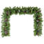 Ensemble de 4 pièces d'arbre de Noël artificiel pré-éclairé, guirlande,  et ensemble de 2 arbres d'entrée avec lumières DEL