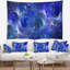 Tapisserie abstraite à texture de verre fractal bleu transparent-28497004