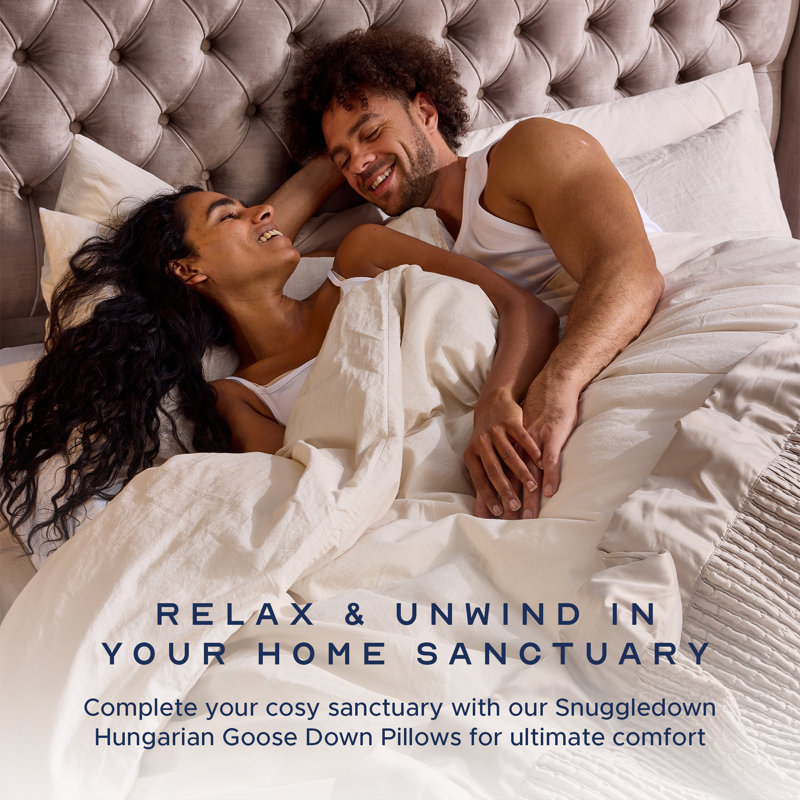 Retreat Snuggledown Sumptuous Goose Down Duvet 10.5 Tog All Year Round Premium Machine Washable, Super King