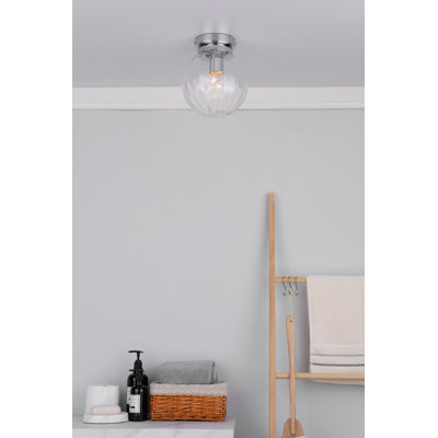 Quadrell Glass Flush Mount