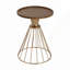 Table d'appoint en pin rétro Hollow Edge
