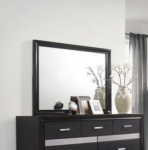 Miroir de commode Pentico, Noir, noir, noir, noir