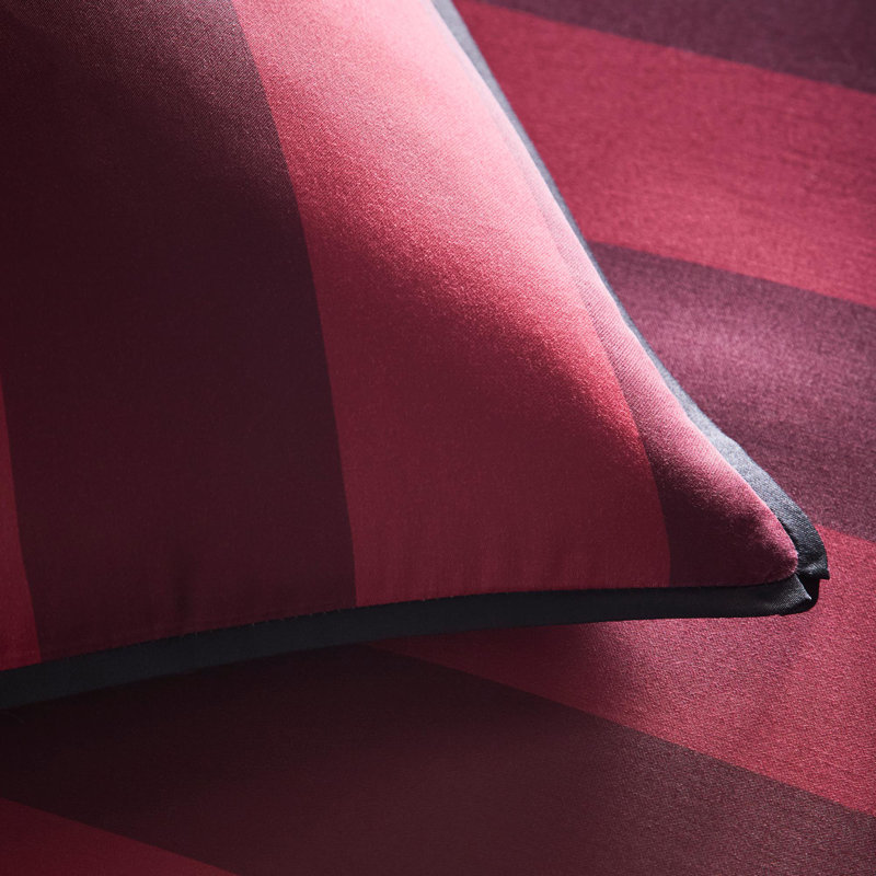 Laurence Llewelyn-Bowen Festivo Circus Stripe Duvet Cover Set Red, Double Duvet Cover + 2 Standard Pillowcases