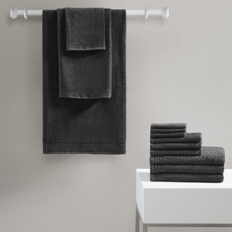 Ensemble de 12 serviettes de bain 100% coton à séchage rapide 12 pièces