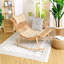 Chaise berçante en rotin