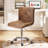 Armless Desk Chair Set Of 2, Mid Back Swivel Office Chair, Adjustable Task Chair With Rolling Wheels And Modern Tufted-353128354