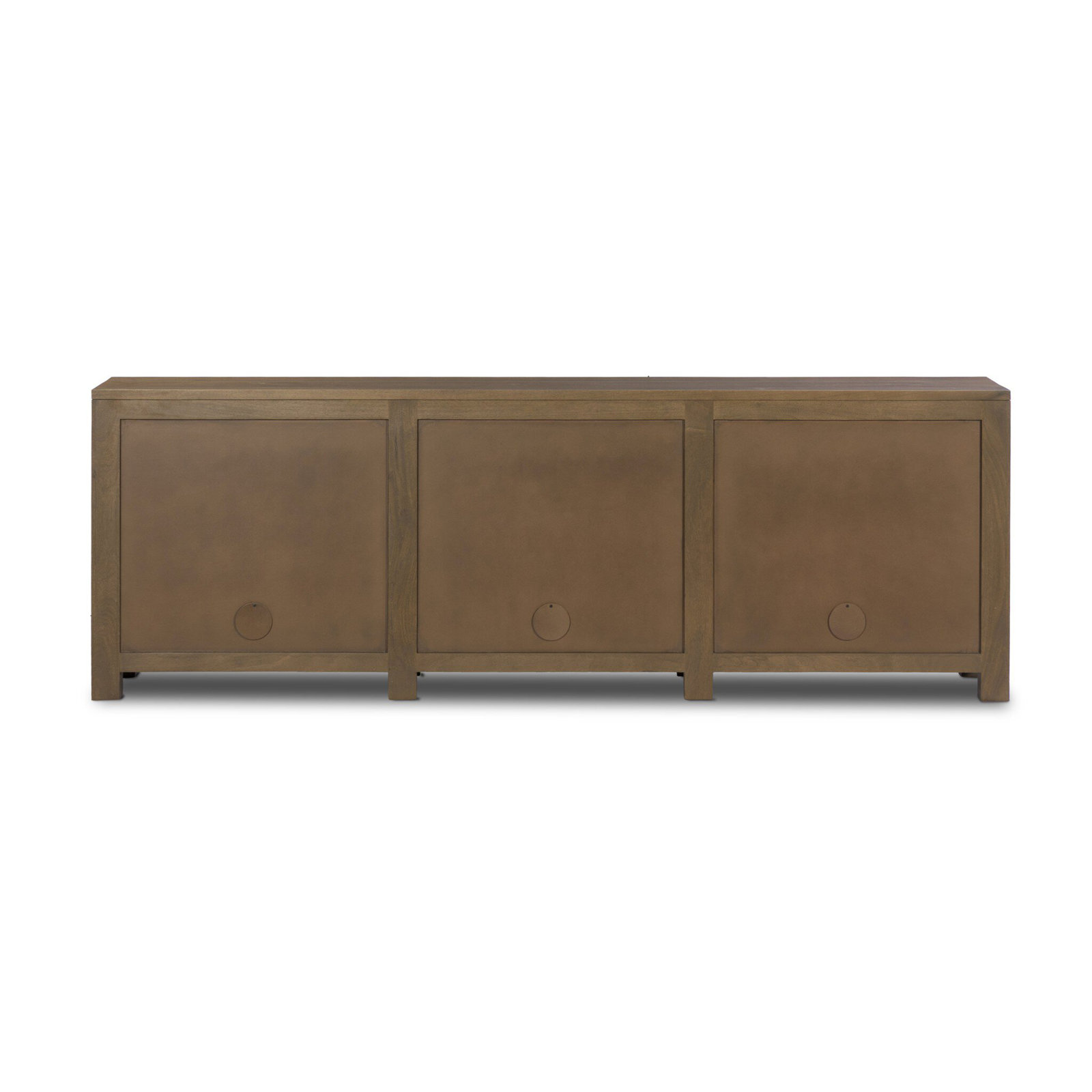 Silfa 78" Wide Mango Solid Wood Sideboard, Taupe Mango, 33"H x 98"W x 18"D
