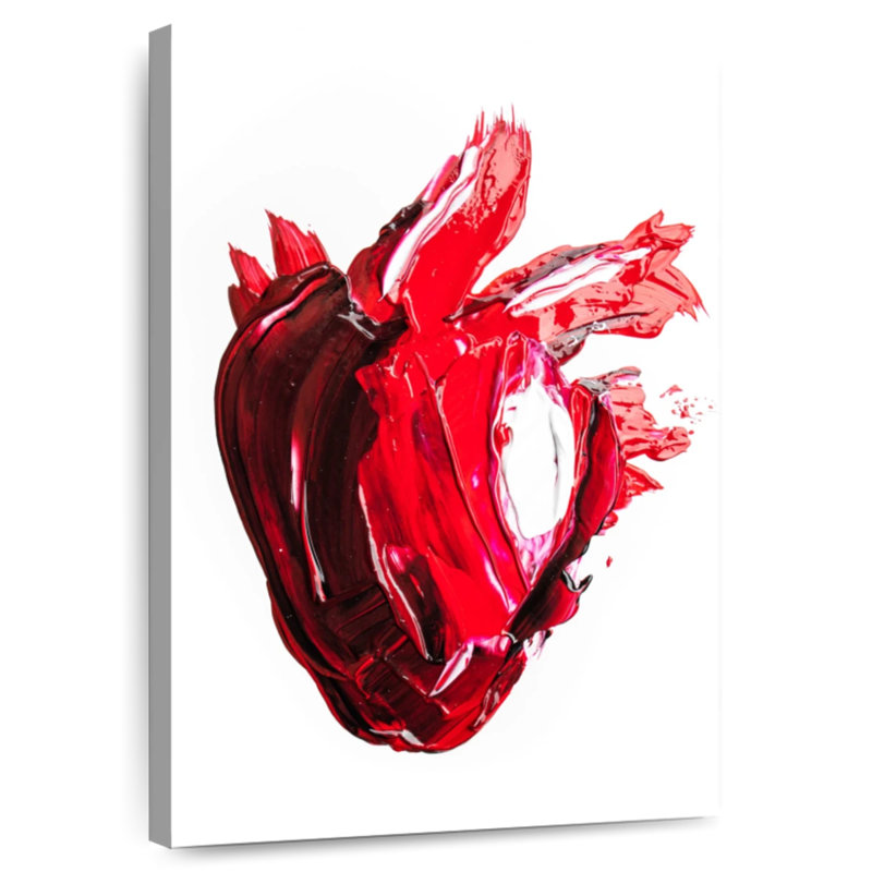 Kelan Abstract Human Heart, 45" H x 30" W