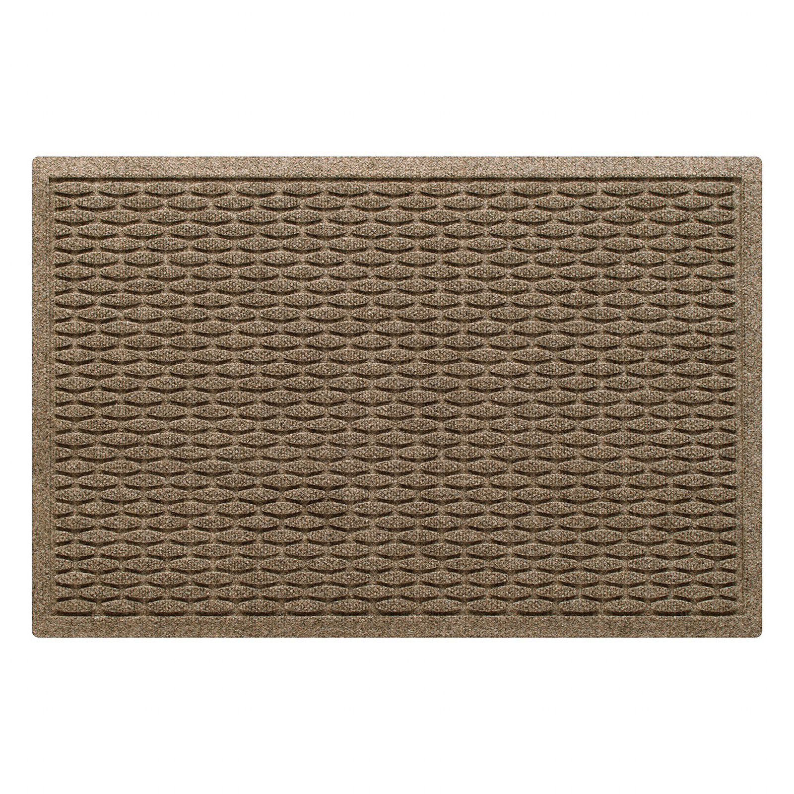 WaterHog Hamption 23 in. x 35 in. Indoor Outdoor Door Mat, Beige