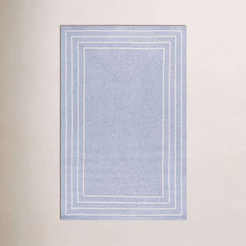 Braided Hand Woven Performance Machine Washable Solid Color Rug, Rectangle 8' x 10'