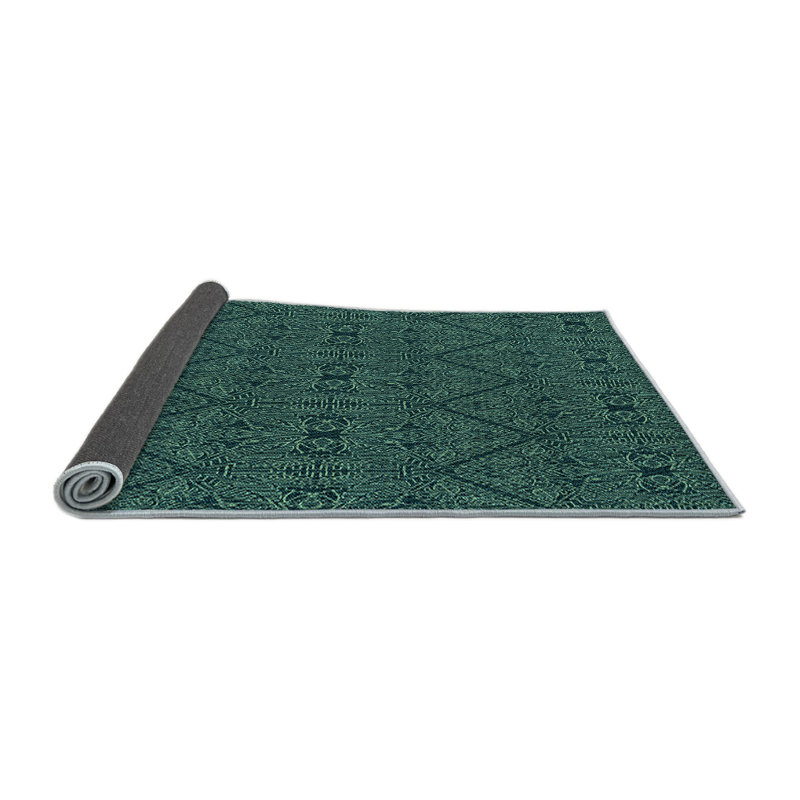 Amisha Geometric Indoor Rug, Round 7'