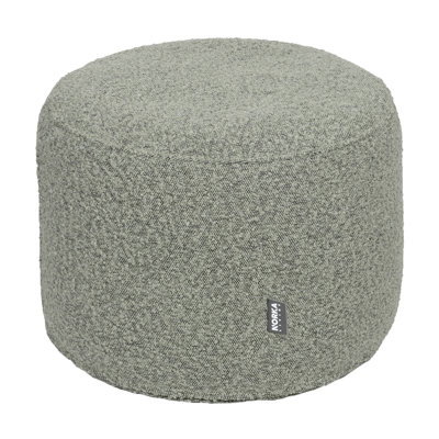 Repose-pieds pouf en tissu bouclé doux et tendance