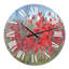 Red Poppies in The RaIn - Horloge murale-59914333