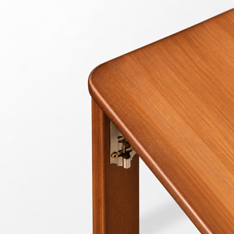 Bureau pliant en bambou de 40,2 po convenant aux petits espaces