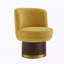 Fauteuil demi-tonneau pivotant à 360 °-130551216