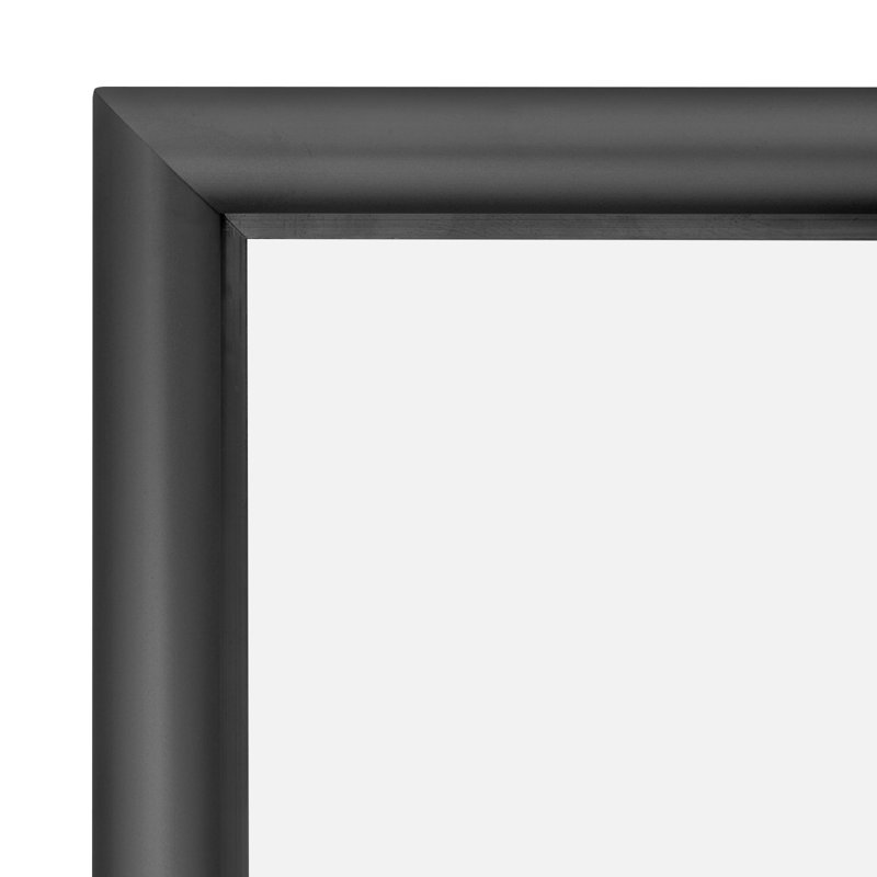 Wrought Studio Snap Frame Super-Slim Series, Front Loading, Aluminum Poster Frame, Black, 11" x 17"