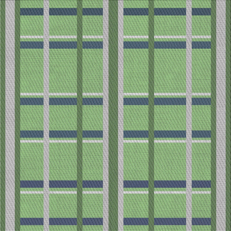 Tapis décoratif bleu marine Reitz, Carré 6 pi