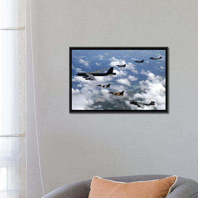 " A B-52 Stratofortress Leads A Formation Of Aircraft Over Guam I " by Stocktrek Images