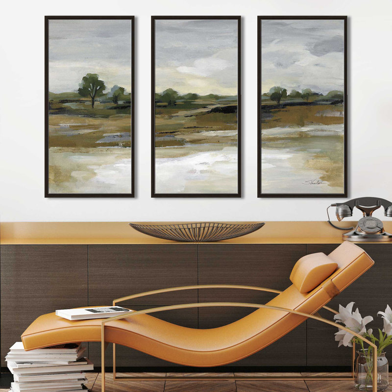«Cool April Day Crop», impression sur toile flottante 3 pièces, H 41,5 po x l 64,5 po x P 2 po