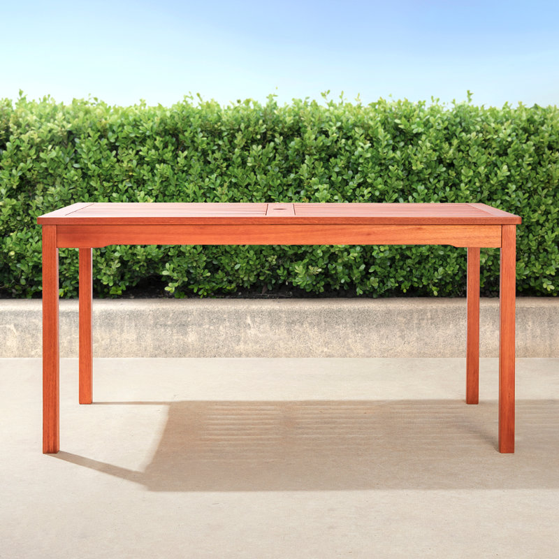 Table de salle à manger rectangulaire pour 6 personnes, Brun