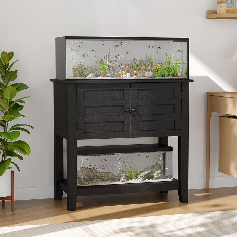 Support d'aquarium 660LB pour réservoirs de 20 à 29 gallons avec station de charge, portes et rangement