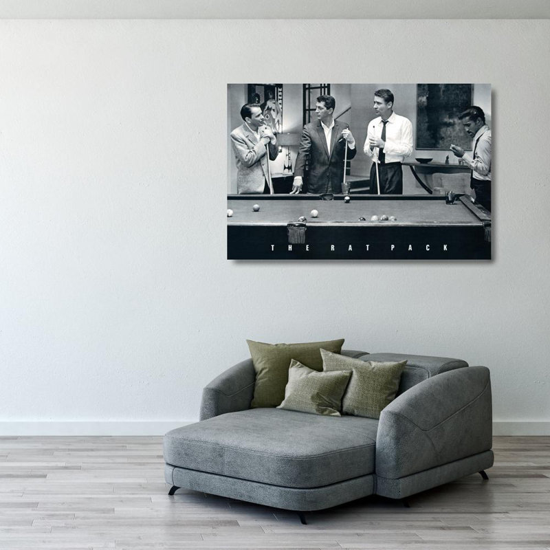 Rat Pack-Shooting Pool IMP-ST2757, 27'' H x 40'' W