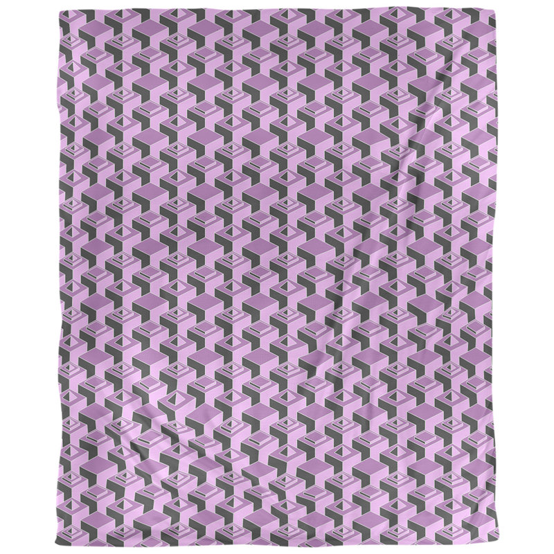 Tissu skyscrapers, Faux lin, L 58 po x l 36 po, Violet