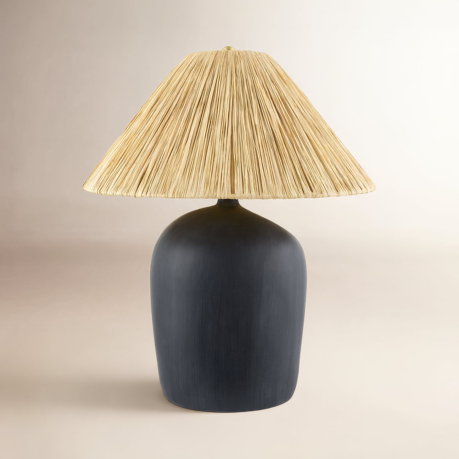 Danica Table Lamp, Black, Seagrass Empire