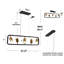 Luminaire suspendu linéaire 5 lumières noir et or à 90 ° réglable au plafond