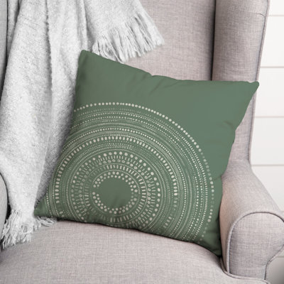 Circle Dot Outdoor Square Pillow Cover & Insert