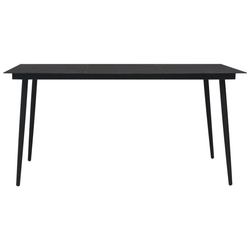 Dining Table, 31.5" W x 59.1" L x 29.1" H, Black