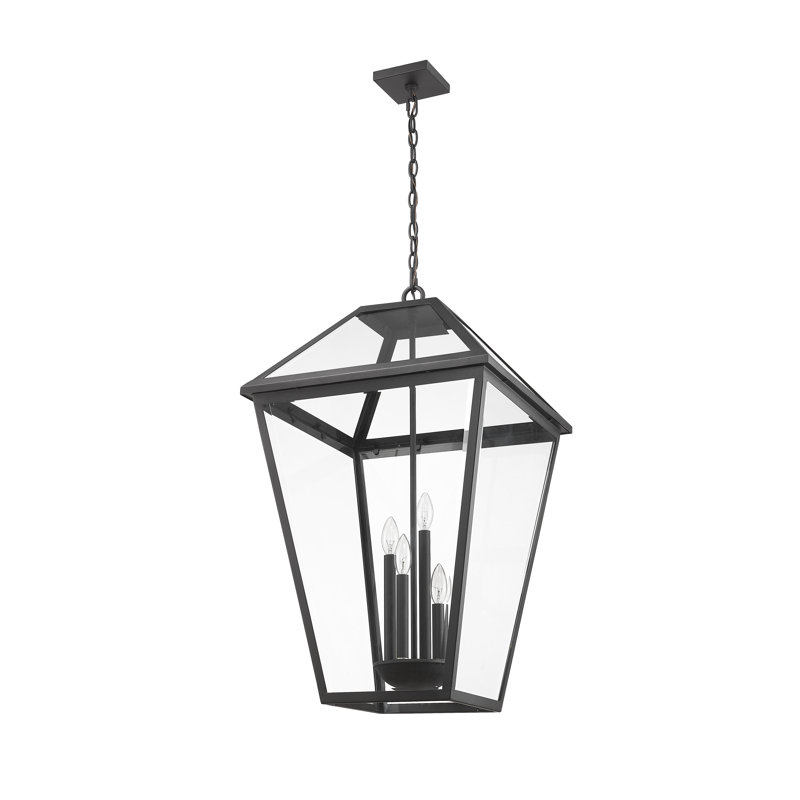 Anzar 4 - Light Outdoor Pendant, Matte Black